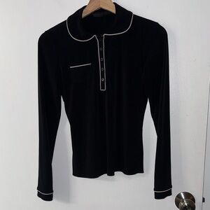 Black Button Down Shirt INC International Concepts